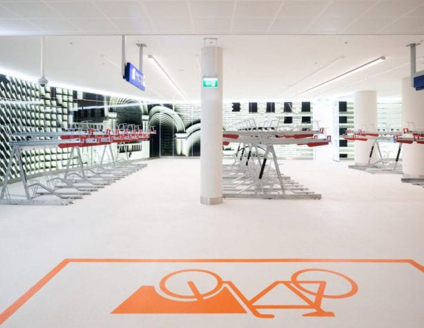 De nieuwe fietsenstalling in Den Haag