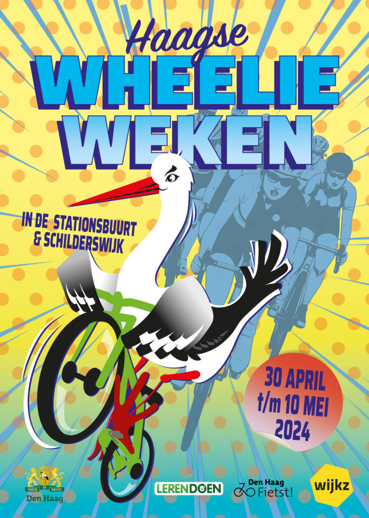 Flyer Wheelie Weken in de meivakantie Den Haag 2024